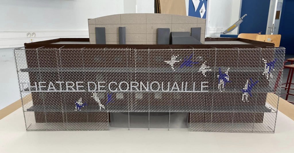 DNMADE Le paraclet – projet d'habillage de façade du Théâtre de Cornouaille pendant Circonova