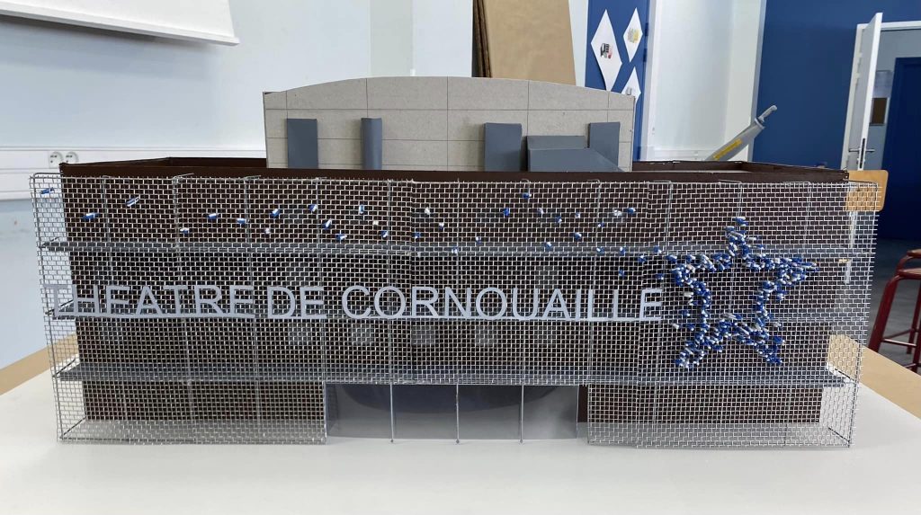 DNMADE Le paraclet – projet d'habillage de façade du Théâtre de Cornouaille pendant Circonova