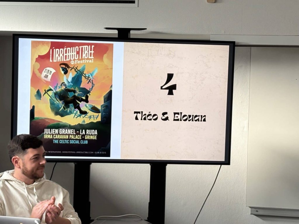 2025 Irréductible Festival : conception graphique DNMADE Lycée Le Paraclet, Quimper